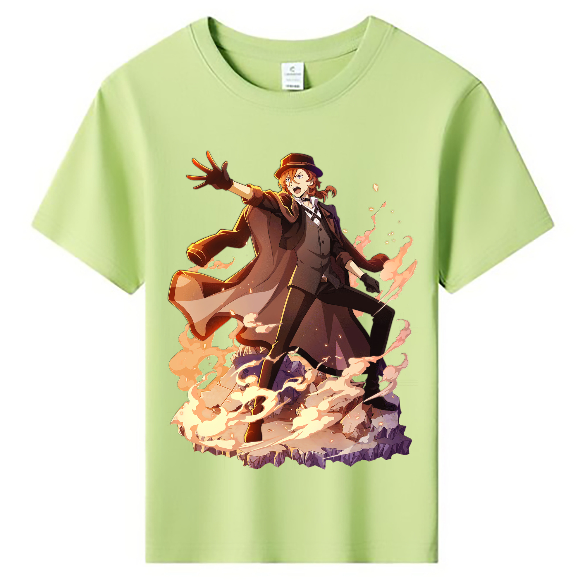 （画像用） 文豪ストレイドッグス Bungo Stray Dogs 綿100％キッズTシャツ（フロントプリント）